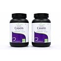 Natures Velvet Lifecare 100% Casein Protein, Vegetarian and Natural, 1000 gms - Pack of 2