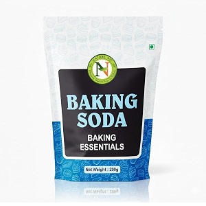 naturevit baking soda 200g  food grade sodium bicarbonate  triple refined for baking cooking cleaning amp deodorizing  multipurpose use