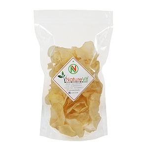 naturevit ready to fry raw potato chips 1kg  falahari sun-dried aaloo wafers  vratfasting snack  instant tea-time snack  homemade style