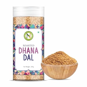 naturevit roasted dhana dal 200g  split coriander seeds  traditional mouth freshener amp digestive aid  crunchy amp aromatic snack