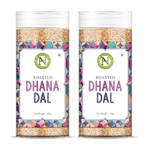 naturevit roasted dhana dal 400gm  premium roasted coriander seeds  traditional mouth freshener amp digestive  crunchy amp aromatic snack