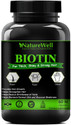 Naturewell Biotin Maximum Strength for Hair Skin & Nails-10000 mcg Premium (Green-60N)