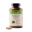NatureWise Green Tea Extract Capsules 1000 mg - 50% EGCG & 98% Polyphenols - Extra Strength Green Tea Pills - Antioxidants for Heart Health & Energy - Vegan, Non-GMO - 120 Count[60-Day Supply]