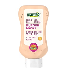 naturin burger mayo sauce  bold amp zesty  100 vegetarian amp gluten-free  crafted with traditional indian spices  ideal for spreading dipping amp cooking  290g