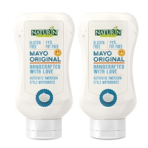 naturin original eggless mayonnaise pack of 2 290g each  100 vegetarian smooth amp creamy veg mayo  sandwich spread burger sauce dip amp salad dressing