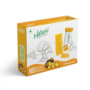 naturo fruit bar mango multipack 7 gram x 20 pack of 5