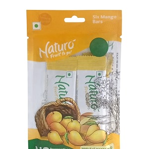 naturo mango multipack fruit bar 42g pack of 6