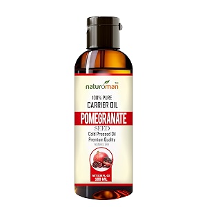 naturoman undiluted pomegranate seed carrier oil  suitable for all skin types  100 pure amp natural  for skin hair face body amp nails  pack of 1  100 ml