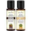 Naturoman Jojoba and Pumpkin Seed Oil Combo 30ml each- Revitalize Your Skin and Hair Both