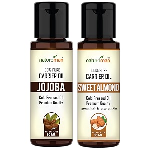 naturoman radiant skin duo jojoba amp almond oil combo - 30ml each