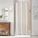 Naturoom Linen Shower Curtain 36x72 Inch for Bathroom Oatmeal 1 Panel