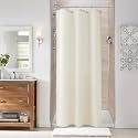 Naturoom Linen Shower Curtain 36x72 Inch for Bathroom Ivory 1 Panel