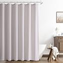 Naturoom Linen Shower Curtain 78 Inch Long for Bathroom Champagne 1 Panel