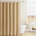 Naturoom Linen Shower Curtain 78 Inch Long for Bathroom Gold Yellow 1 Panel