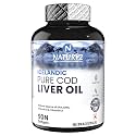 Naturyz Icelandic Pure COD Liver Fish Oil capsules with Omega 3 (EPA &amp; DHA) and Vitamins A &amp; D For Immunity | Skin | Eye | Muscle | Joint Health - 90 Softgels