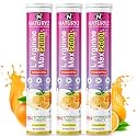 Naturyz L-Arginine Max 2600 Effervescent Tablets|Boosts Stamina|Increases Blood Flow|Improves Performance|Pre-workout Supplement 15 capsules (Orange Flavour), 3 count