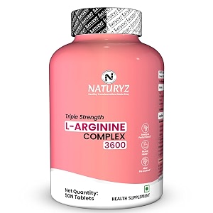 NATURYZ Triple Strength 3600mg L-Arginine Complex