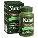 NatuX Mushroom Supplement with Astragalus - Immune Wellness Support, 120ct