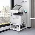 Natwind 2 Tier Laser Printer Stand, 24''x24'' Large Printer Table, White