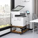 Natwind 2 Tier Laser Printer Stand, 24''x24'' Large Printer Table, Retro