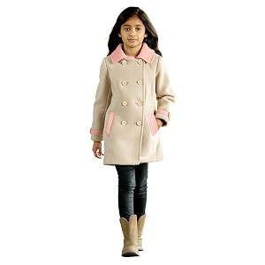 Naughty Ninos Girls Polyester Regular A-Line Coat
