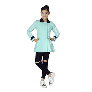 naughty ninos girl39s polyester regular banded collar jacket