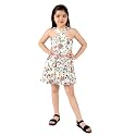 Naughty Ninos Girls Floral Print Crepe Fit