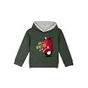 Naughty Ninos Girls Green Printed Hooded Sweatshirt