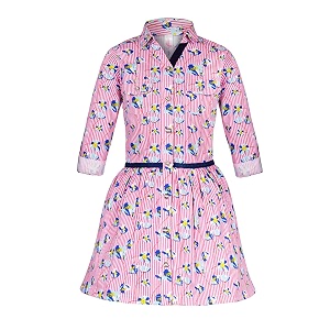 Naughty Ninos Girls Shirt Knee Length Dress