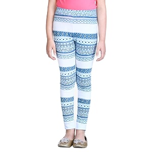 Naughty Ninos Girls White Blue Printed