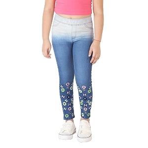 Naughty Ninos Teen Girls Blue Embroidered Cotton