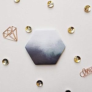 nautankishaala ombre hexagonal sticky note self adhesive memo pad sticky notes bookmark point it marker memo sticker