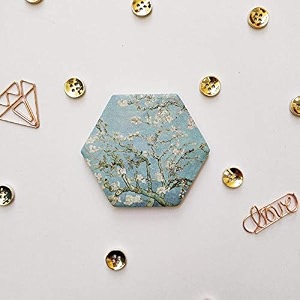 nautankishaala van gogh hexagonal sticky note self adhesive memo pad sticky notes bookmark point it marker memo sticker