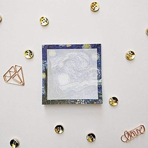 nautankishaala van gogh sqaure sticky note self adhesive memo pad sticky notes bookmark point it marker memo sticker