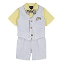 Nautica Baby Boys 4-piece Suit Set with Dress Shirt, Vest, Pants, and Tie