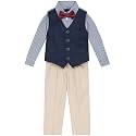 Nautica Baby Boys 4-piece Suit Set with Dress Shirt, Vest, Pants, and Tie