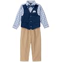 Nautica Baby Boys 4-piece Suit Set with Dress Shirt, Vest, Pants, and Tie