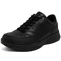 Nautica Black Non Slip Slip On/Lace-Up Work Shoes, Safety Water Resistant Chef Kitchen Trabajo Zapatos Restaurant or Food Service Sneakers - Comfortable and Lightweight for Men and Women