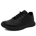 Nautica Black Non Slip Slip On/Lace-Up Work Shoes, Safety Water Resistant Chef Kitchen Trabajo Zapatos Restaurant or Food Service Sneakers - Comfortable and Lightweight for Men and Women