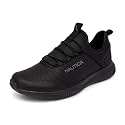 Nautica Black Non Slip Slip On/Lace-Up Work Shoes, Safety Water Resistant Chef Kitchen Trabajo Zapatos Restaurant or Food Service Sneakers - Comfortable and Lightweight for Men and Women