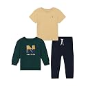 Nautica Boys' 3pc Fleece Pant Set