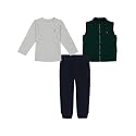 Nautica Boys' 3pc Puff Vest Jogger Set