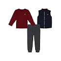 Nautica Boys' 3pc Puff Vest Jogger Set