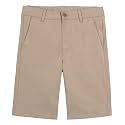 Nautica Boys' School Uniform Flat Front Twill Short