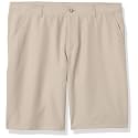 Nautica Boys' School Uniform Performance Khaki Shorts, Moisture Wicking