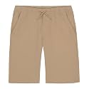 Nautica Boys' School Uniform Performance Khaki Shorts, Moisture Wicking