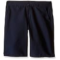 Nautica Boys' School Uniform Performance Khaki Shorts, Moisture Wicking