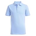 Nautica Boys' School Uniform Short Sleeve Polo Shirt, Button Closure, Comfortable &amp; Soft Pique Fabric