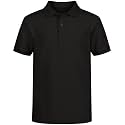 Nautica Boys' School Uniform Short Sleeve Polo Shirt, Button Closure, Comfortable &amp; Soft Pique Fabric