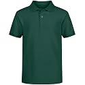 Nautica Boys' School Uniform Short Sleeve Polo Shirt, Button Closure, Comfortable &amp; Soft Pique Fabric